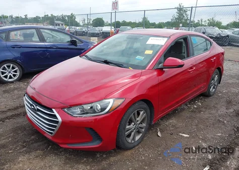 2018 Hyundai Elantra Sel z USA, uszkodzony, nr VIN 5NPD84LF3JH259443